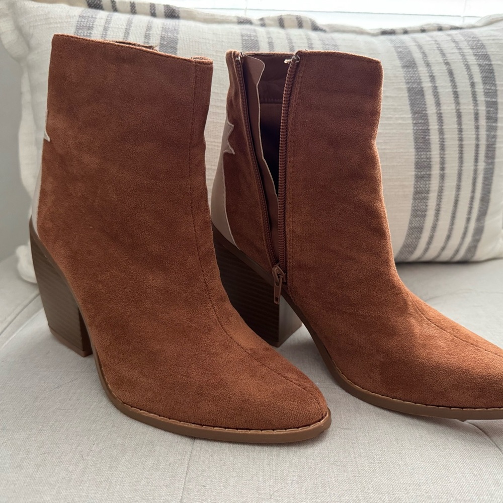 Yoki Tan Ankle Booties